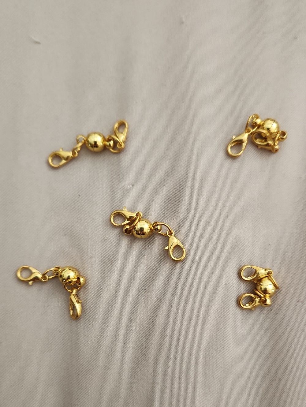 Gold-Tone Magnetic Connectors - Pack of 5